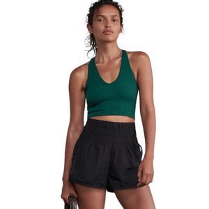 Free People Throw Crop Tank emerald size large